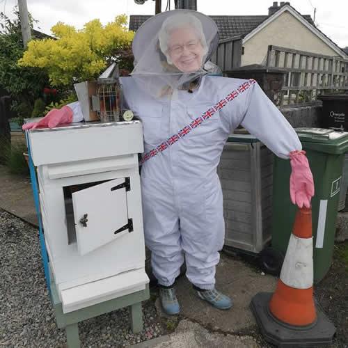Photo Gallery Image - 'The Queen' in a bee keeping outfit